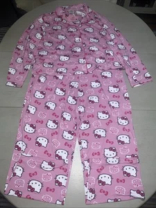 New pink hello kitty sanrio two piece pajama set XL pants shirt - Picture 1 of 4