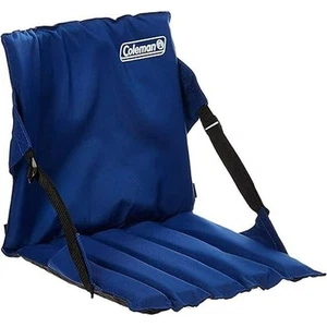 Coleman® Portable Stadium Seat Cushion with Backrest, Blue 15.70 x 1.30 x 1.00 - Picture 1 of 6