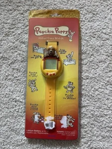 NEW WRIST GAME WATCH POOCHIE PUPPY VIRTUAL PET DOG 1990s Tamagotchi Type - Picture 1 of 3