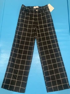 Girls Abercrombie Black/white Plaid Pants Size 12 - Picture 1 of 7