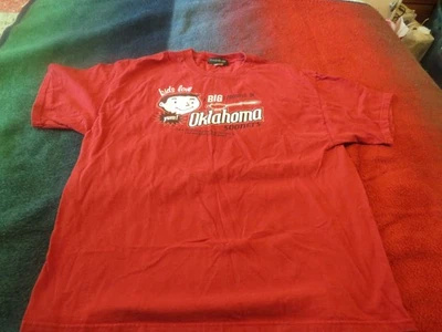 Mitchell & Ness Oklahoma Sooners OU Red  T-Shirt Men XL Chest 46" - Image 1 of 4