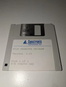 Spectronic / Milton Roy File Transfer Program Floppy Disk 2.01 336090-260 - Picture 1 of 2