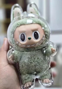 NEW Pop Mart Labubu The Monsters Plush Clear Protective Case Standing Style 1p - Picture 1 of 7