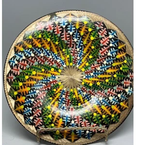 Vintage Erzincanlilar Handmade Copper Etched  7" Plate Made In Turkey - Picture 1 of 5