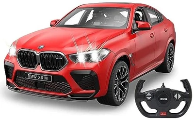 JAMARA BMW X6 M 1:14 2,4 GHz - parabrezza trasparente, luce LED, auto RC, rosso  - Immagine 1 di 4