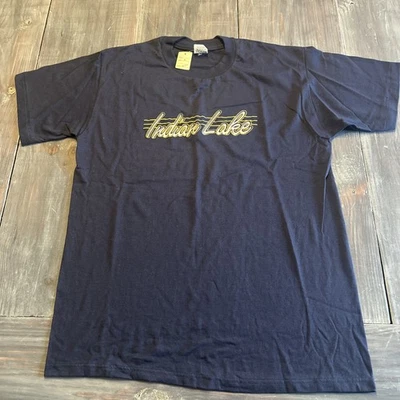 Camisa De Colección Indian Lake Ohio Puntada Única Hecha en EE. UU. Talla L Nueva Con Etiqueta Foto 1 de 4