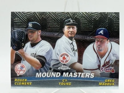 Roger Clemens Cy Young Greg Maddux 2001 Topps Chrome Mound Masters #TC14 Z1 - Image 1 of 2