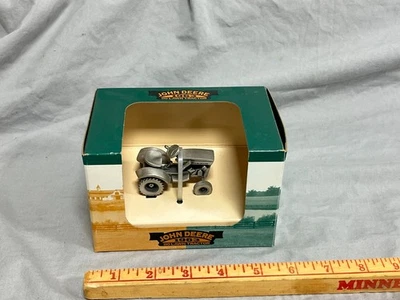 John Deere 110 Lawn Garden Tractor Round Fender PEWTER Speccast Model NIB zip - Image 1 of 4