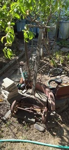 Antique Push Mower Steel With Wood Handle. - Picture 1 of 2