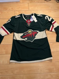 Minnesota Wild Ryan Suter 20 NHL Adidas Home Green Hockey Jersey Size 50 - Picture 1 of 4