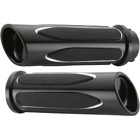 Empuñaduras Arlen Ness 07-051 negras de corte profundo serie Comfort - Harley Cable Op Acelerador Foto 1 de 1