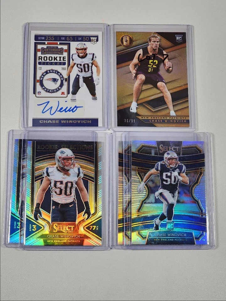 [6] CHASE WINOVICH 2019 GOLD STANDARD ROOKIE CONTENDERS RC AUTO /99 Q5159 - Image 1 of 2