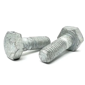 1-8x3-3/4" A325 Structural Hex Bolts Partial Thread Galvanized (Choose Qty) - Picture 1 of 6