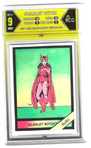 1987 Comic Image Marvel Universe Scarlet Witch #70  Graded Card RCA 9 - Picture 1 of 2
