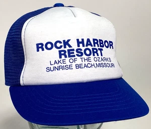 Rock Harbor Resort Hut - Lake of the Ozarks - Sunrise Beach MO - blau weiß - sehr guter Zustand - Bild 1 von 5