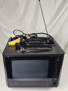RCA XL-100 EMR295E Black CRT Television 9" Vintage Analog Retro Gaming TV Works - Picture 1 of 14