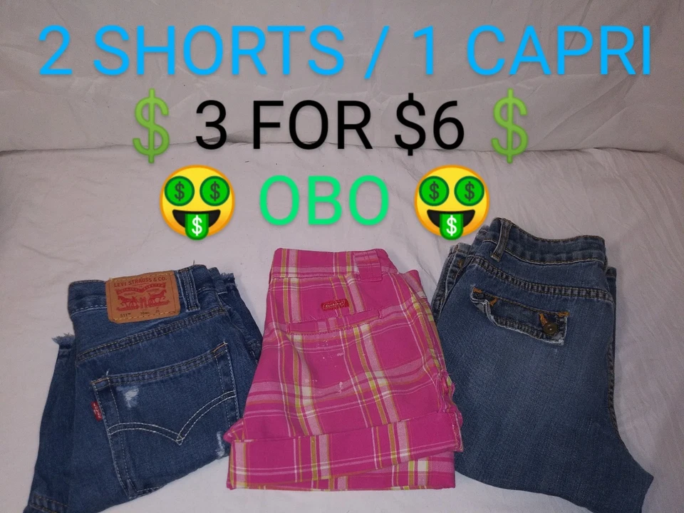 A Lot Of 2 shorts & 1 Capri Girls Size 10 - Image 1 of 4