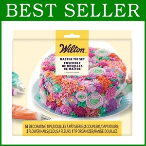 Tortendekorations-Set aus Edelstahl, 55-teilig - Bild 1 von 9