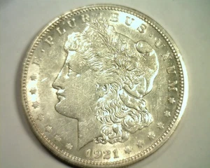 1921-D MORGAN SILVER DOLLAR CHOICE ABOUT UNCIRCULATED CH AU NICE ORIGINAL COIN - Picture 1 of 2