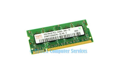 HYMP112S64CP6-S6  HYNIX LAPTOP MEMORY 1GB 2RX16 PC2-6400S-666-12 (CA63) - Image 1 of 2