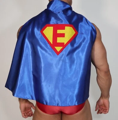 ДВУСТОРОННИЙ «E» БЛЕСТЯЩИЙ АТЛАСНЫЙ КОСПЛЕЙ ПЛАЩ ОДИН РАЗМЕР - Изображение 1 из 4