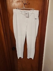 Pantalones blancos de béisbol Nike Vapor Select BQ6345-100 para hombre talla 3XL nuevos - Imagen 1 de 5