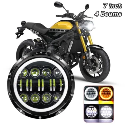 For Suzuki Bandit 400 600 1200 LED Motorcycle 7" Headlight Turn Signals Ring DRL - Image 1 of 4