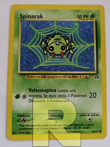 Spinarak ® Neo Discovery 64/75 ® Comune ® Pokemon ® Italiano ® Good - Picture 1 of 4