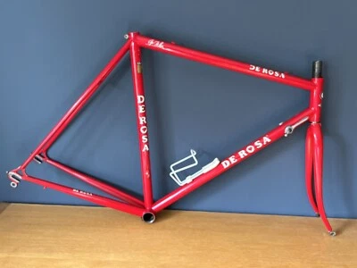 Cuadro de bicicleta de carreras de carretera de acero vintage De Rosa Columbus EL Tig Eroica Italia Foto 1 de 4