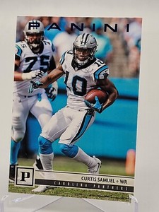 2018 PANINI CURTIS SAMUEL BLUE KNIGHT PARALLEL BASE CARD CAROLINA PANTHERS NFL