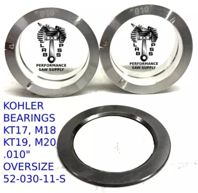 2 COJINETES DEL CIGÜEÑAL APTOS PARA KOHLER KT17 M18 KT19 M20 MV16 MV18 MV20 # 52-030-11-S Foto 1 de 4