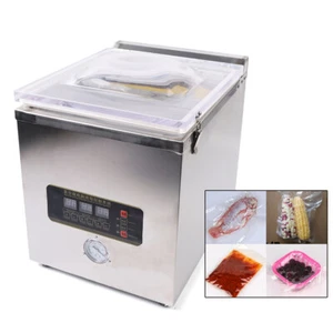 Vacuum Sealer 360W Commercial Food Chamber Vacuum Sealing Packing Machine 110V - Picture 1 of 12