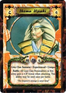 Legend of the Five Rings L5R CCG FK Forbidden Knowledge Ikoma Ujiaki (Exp) - Picture 1 of 1