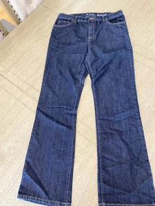 NWT Girls' Children's Place Dark Blue Wash Pants Jeans bootcut size 16 - Picture 1 of 4