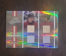 2005 Absolute Jeff Bagwell/Hidalgo Team Tandems Quad SP /100 #TT-64 GU Bat/Pants
