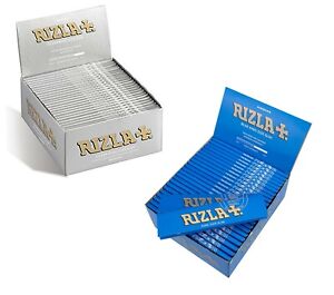 RIZLA BLUE SLIM/SILVER SLIM KING SIZE ROLLING PAPERS 1, 10,20,30 & 50 BOOKLETS