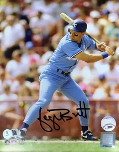 George Brett - Kansas City Royals MLB - Foto firmada 8x10 #1 AUTO - BAS - Imagen 1 de 1