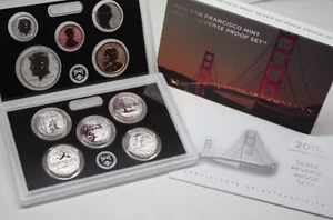 2018-S San Francisco Silver Reverse Proof Set OGP & CoA [123GRA] - Picture 1 of 9