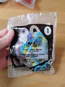 2015 Happy Meal Toy Spongebob Movie Straw Topper 1 - SPONGE OUT OF WATER - Picture 1 of 3