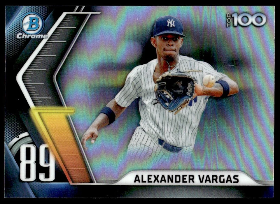 2022 Bowman Scouts' Top 100 Alexander Vargas New York Yankees #BTP-89 - Image 1 of 2