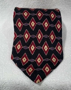 Jos A. Corbata de cuello geométrica azul oscuro 100 % seda Banks Designer para hombre nueva sin etiquetas. - Imagen 1 de 3