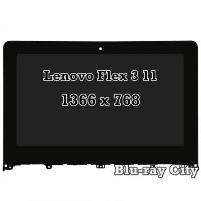 Lenovo 11,6" Flex 3 11 1366x768 Berühren LCD Anzeige Baugruppe Mit Rahmen - Bild 1 von 4