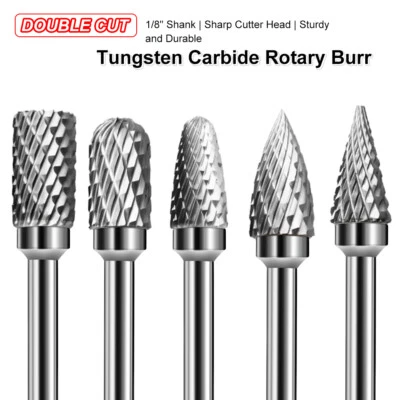 10Pcs Tungsten Carbide Rotary Burr Bits Set Cutting Carving Tool For Woodworking - Image 1 of 4