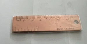 Walker Dairy POCKET KEYRING RULER - Copper - Picture 1 of 4