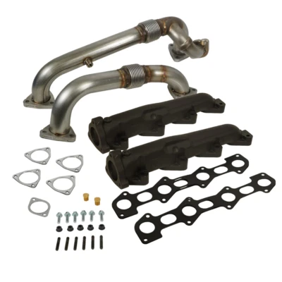 Kit de colector de escape y tubo ascendente diésel BD Ford 6,4 L Powerstroke 1041484 para 08-10 Foto 1 de 4