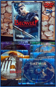 DVD BLU-RAY x 8 MOVIES FOR BOYS BEOWULF BATMAN WOLVERINE PACIFIC RIM TMNT + MORE - Picture 1 of 10