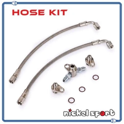 Turbo Oil Feed Line Kit Twin TD03 Turbocharger BMW N54 3.0L 135i 335i 535i 735i - Image 1 of 3