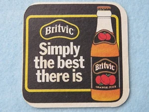 British Beer Soda Drink COASTER ~ BRITVIC Orange Fruit Juice ~*~ Simply the Best - Picture 1 of 4