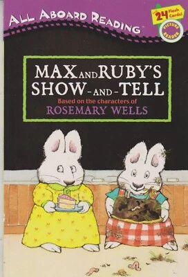 Max and Ruby's Show-and-Tell with 24 Flash Cards (All Aboard Reading Picture Rea Foto 1 de 2
