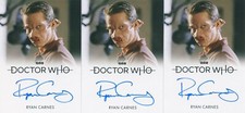 LE New 2023 Doctor Who Autograph card of Ryan Carnes as Laszlo Full Bleed BBB